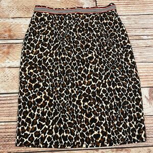 Tenax leopard pencil skirt